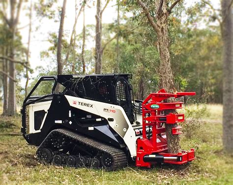 mini excavator stump shear|skid steer mounted tree shear.